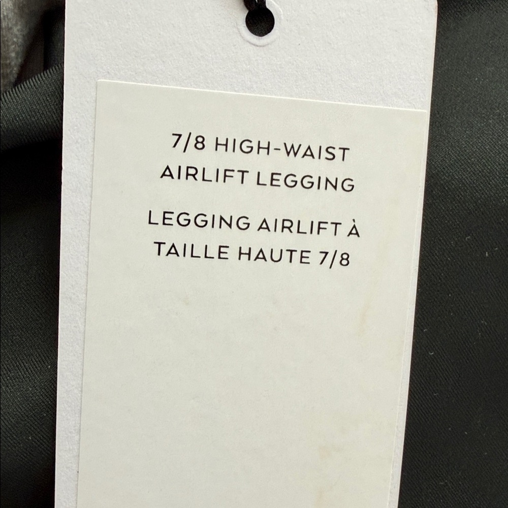 Alo Yoga Charcoal Green Airlift 7/8 Leggings - Size Medium NWT - Picture 3 of 5